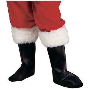 【全品P5倍】Santa Boots Deluxe Shoe Top Covers 大人用 男性用 メンズ クリスマス クリスマス ハロウィン コスチューム コスプレ 衣装 変装 仮装