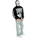 スケルトン がいこつ Hoodie 大人用/Teen 男性用 メンズ ジャケット with Zip-up Skull マスク クリスマス ハロウィン コスチューム コスプレ 衣装 変装 仮装