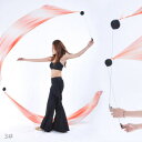 ベリーダンス 衣装 Gradient Silk Veil Poi,1 セット =2 Veils + 2 Poi Chain 31 color コスチューム ダン...