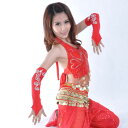 1 Pair ベリーダンス M-finger Bead Gloves 10 カラー コスチューム ダンス 衣装 発表会