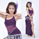 セクシー Transparent Yarn Style ベスト トップ ベリーダンス Yoga practice clothing 9 カラー コスチューム ダンス 衣装 発表会