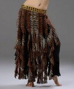 セクシー Tribal ベリーダンス 衣装 Tiger スカート ヒップスカーフ スカート ドレス 2 Color コスチューム ダンス 衣装 発表会