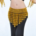 ベリーダンス 衣装 ヒップスカーフ Bead Bell ベルト Gold/Silver 2 カラー コスチューム ダンス 衣装 発表会