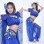 ベリーダンス 衣装 2Pcs Lantern ブラウス ブラ トップ & パンツ 13 カラー コスチューム ダンス 衣装 ..