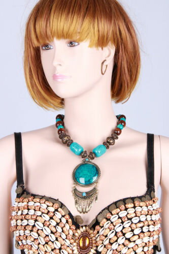 Tribal ベリーダンス 衣装 Accessory ネックレス Jewelry Turquoise 4 カラー コスチューム ダンス 衣装 発表会