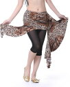 ベリーダンス 衣装 Leopard Waistline ヒップスカーフ wrap ベルト スカート 3 カラー コスチューム ダンス 衣装 発表会(4)