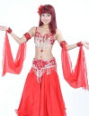 ベリーダンス 衣装 Outfit 2 セット ブラ&ベルト 32-34A/B/C 2 カラー コスチューム ダンス 衣装 発表会