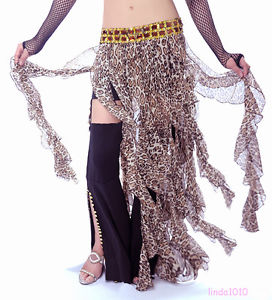 セクシー Leopard スカート ベリーダンス 衣装 Leopard Tribal ヒップスカーフ スカート ドレス コスチューム ダンス 衣装 発表会