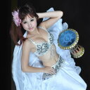 ベリーダンス 衣装 Outfit 2 セット ブラ&ベルト 32-34A/B/C Silver&Black コスチューム ダンス 衣装 発表会