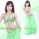 ベリーダンス 衣装 Outfit Diamond 2 セット ブラ&ベルト 32-34A/B/C 2 Color コスチューム ダンス 衣装 発表会