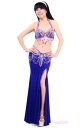 ベリーダンス 衣装 3 セット フルセット ブラ&ベルト&スカート 34B/C 36B/C 38B/C 10 カラー コスチューム ダンス 衣装 発表会