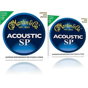 ޡ Martin MSP3000 SP Bronze Extra Light ƥå   Strings 2 Pack