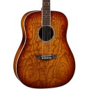 fB[ Dean AXS Dread Quilt Acoustic Guitar Tobacco Sunburst