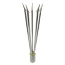 Ultimate Dive クラスター 5又 銛先 15cm ステンレス めねじ 8mm | 銛 手銛 スピアフィッシング ヤス 魚 突き モリ 魚突き 先 チョッキ 手 一本 ゴム ダイビング シュノーケリング シュノーケル スピア 素潜り ポール ギフト プレゼント