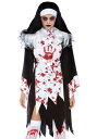 Deadly Nun 大人用 コスチューム ハロウィン レディース コスプレ 衣装 女性 仮装 女性用 イベント パーティ ハロウィーン 学芸会 学園祭 学芸会...