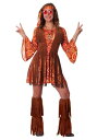 Women's Fringe Hippie コスチューム レディース コスプレ 衣装 女性 仮装 女性用 イベント パーティ 学芸会 ギフト プレゼント