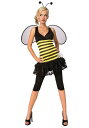 大人用 Honey Bee コスチューム ハロウィン レディース コスプレ 衣装 女性 仮装 女性用 イベント パーティ ハロウィーン 学芸会