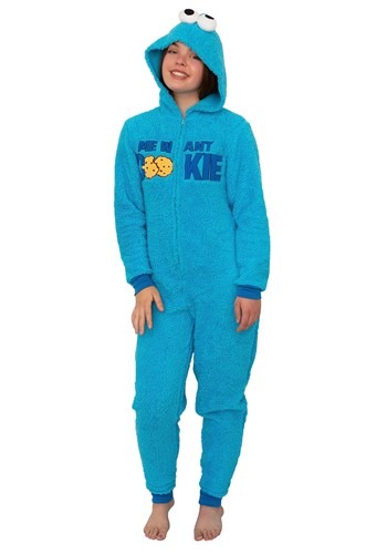 Sesame Street Womens Cookie Monster Union Suit コスチューム ハロウィン レディース コスプレ 衣装 女性 仮装 女性用 イベント パーティ ハロウィーン 学芸会