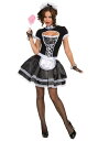 大人用 French Maid コスチューム ハロウィン レディース コスプレ 衣装 女性 仮装 女性用 イベント パーティ ハロウィーン 学芸会