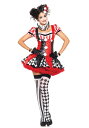 Naughty Harlequin ピエロ コスチューム ハロウィン レディース コスプレ 衣装 女性 仮装 女性用 イベント パーティ ハロウィーン 学芸会