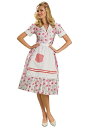 1950年代 Housewife コスチューム ハロウィン レディース コスプレ 衣装 女性 仮装 女性用 イベント パーティ ハロウィーン 学芸会