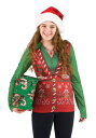 Women's Ugly Christmas Sweater ベスト Shirt ハロウィン レディース コスプレ 衣装 女性 仮装 女性用 イベント パーティ...