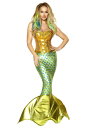 Womens Siren of the Sea コスチューム ハロウィン レディース コスプレ 衣装 女性 仮装 女性用 イベント パーティ ハロウィーン 学芸...