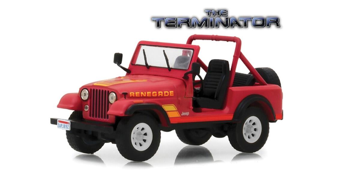 Greenlight The Terminator Sarah Connor s 1983 Jeep ジープ CJ-7 Renegade 1/43 スケール ダイキャストカー ダイキャスト 車のおもちゃ 車 おもちゃ コレクション ミニチュア ダイカスト モデルカー ミニカー アメ車 ギフト プレゼント