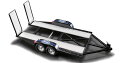 GMP GMP Ford フォード Tandem Car Trailer & Tire Rack 1/43 スケール | ダイキャストカー ダイキャスト 車のお...