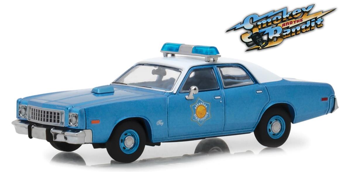 Greenlight Smokey and the Bandit 1975 Arkansas Police Fire EMS Fury 1/43 スケール ダイキャストカー ダイキャスト 車のおもちゃ 車 おもちゃ コレクション ミニチュア ダイカスト モデルカー ミニカー アメ車 ギフト プレゼント