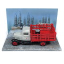 Vintage Fuel ヴィンテージフューエル 1930 Chevrolet シボレー Texaco Stake Truck & Oil Barrels 1/...