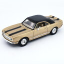 Lucky ラッキー 1967 Chevrolet シボレー Camaro Z-28 - Gold 1/43 スケール | ダイキャストカー ダイキャスト 車の...