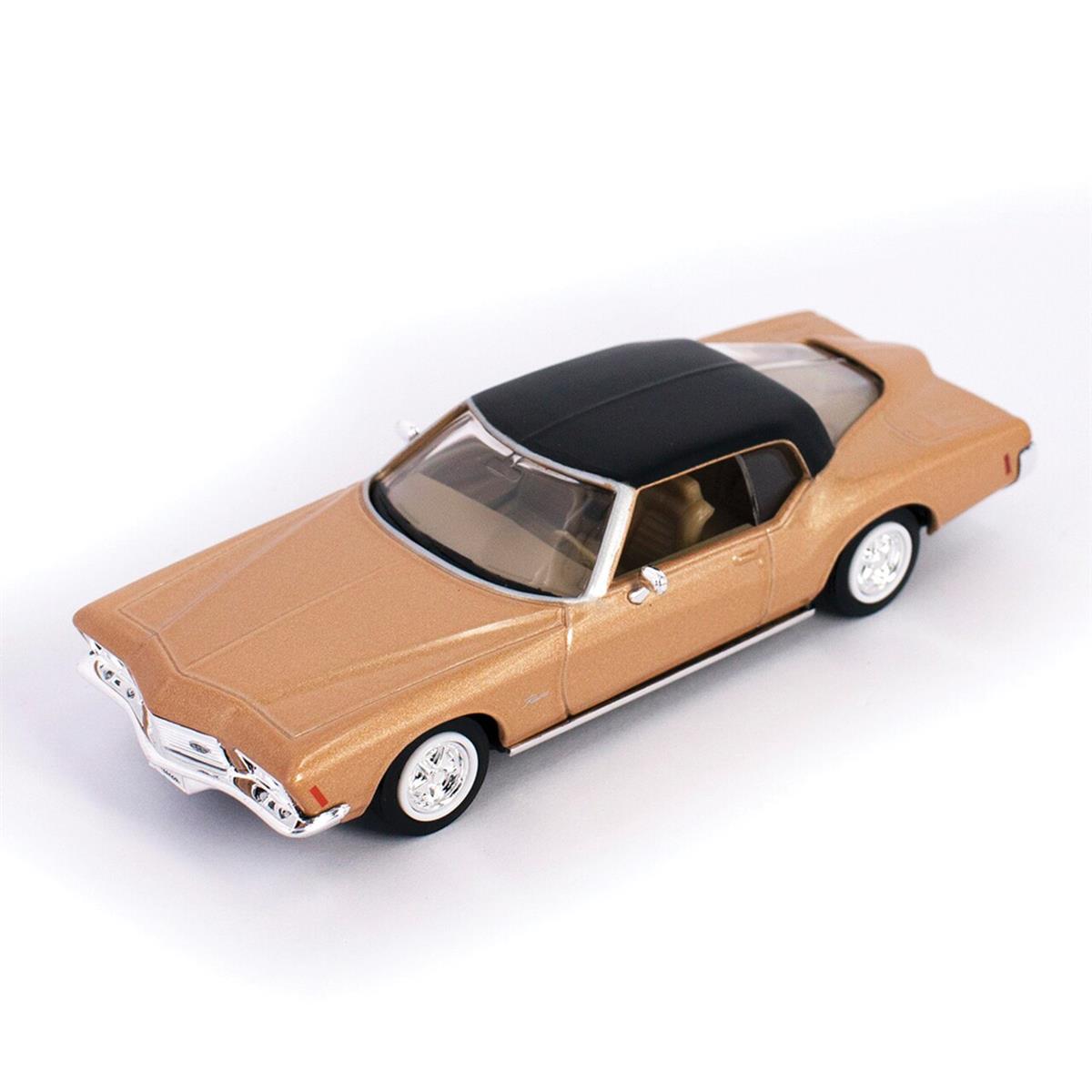 Lucky ラッキー 1971 Buick ビュイック Riviera GS - Gold 1/43 スケール | ダイキャストカー ダイキャスト 車のおもちゃ 車 おもちゃ コレクション ミニチュア ダイカスト モデルカー ミニカー アメ車 ギフト プレゼント