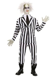 Beetlejuice 大人用 コスチューム クリスマス ハロウィン メンズ コスプレ 衣装 男性 仮装 男性用 イベント パーティ ハロウィーン 学芸会 学園祭 学芸会 ショー お遊戯会 二次会 忘年会 新年会 歓迎会 送迎会 出し物 余興 誕生日 発表会