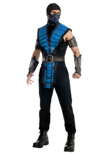 Mortal Kombat X 大人用 Sub-Zero コスチューム クリスマス ハロウィン メンズ コスプレ 衣装 男性 仮装 男性用 イベント パーティ ハロウィーン 学芸会