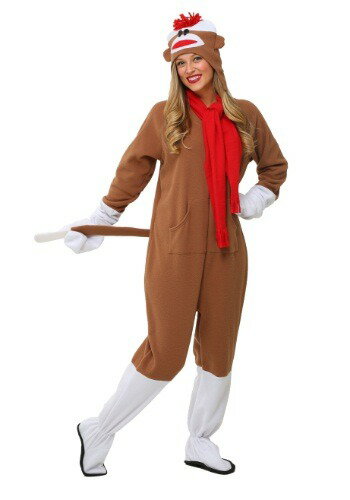 楽天Mars shop大人用 Sock Monkey コスチューム クリスマス ハロウィン メンズ コスプレ 衣装 男性 仮装 男性用 イベント パーティ ハロウィーン 学芸会 学園祭 学芸会 ショー お遊戯会 二次会 忘年会 新年会 歓迎会 送迎会 出し物 余興 誕生日 発表会