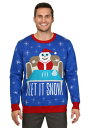 Men's Let it Snow Ugly Christmas Sweater クリスマス ハロウィン メンズ コスプレ 衣装 男性 仮装 男性用 イベント パーティ ハロウィーン 学芸会