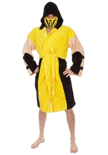 Scorpion Mortal Kombat Hooded Robe クリスマス ハロウィン メンズ コスプレ 衣装 男性 仮装 男性用 イベント パーティ ハロウィーン 学芸会 学園祭 学芸会 ショー お遊戯会 二次会 忘年会 新年会 歓迎会 送迎会 出し物 余興 誕生日 発表会