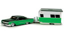 Maisto マイスト 1960 Ford フォード Starliner & Alameda Trailer 1/64 スケール | ダイキャストカー ダイキャ...