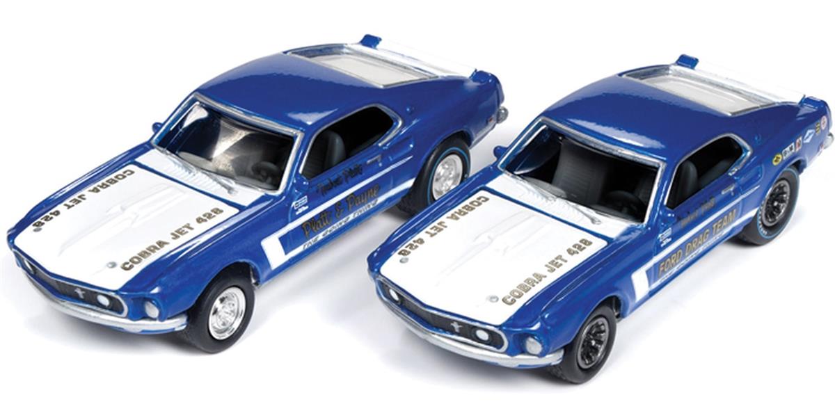 Johnny Lightning Wj[CgjO 1969 Mustang Racing Two Pack 1/64 XP[ | _CLXgJ[ _CLXg Ԃ̂   RNV ~j`A _CJXg fJ[ ~jJ[ A Mtg v[g