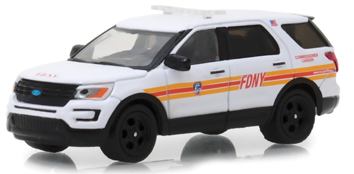 Greenlight FDNY Ford フォード Explorer Interceptor 1/64 スケール | ダイキャストカー ダイキャスト 車のおもちゃ 車 おもちゃ コレ..