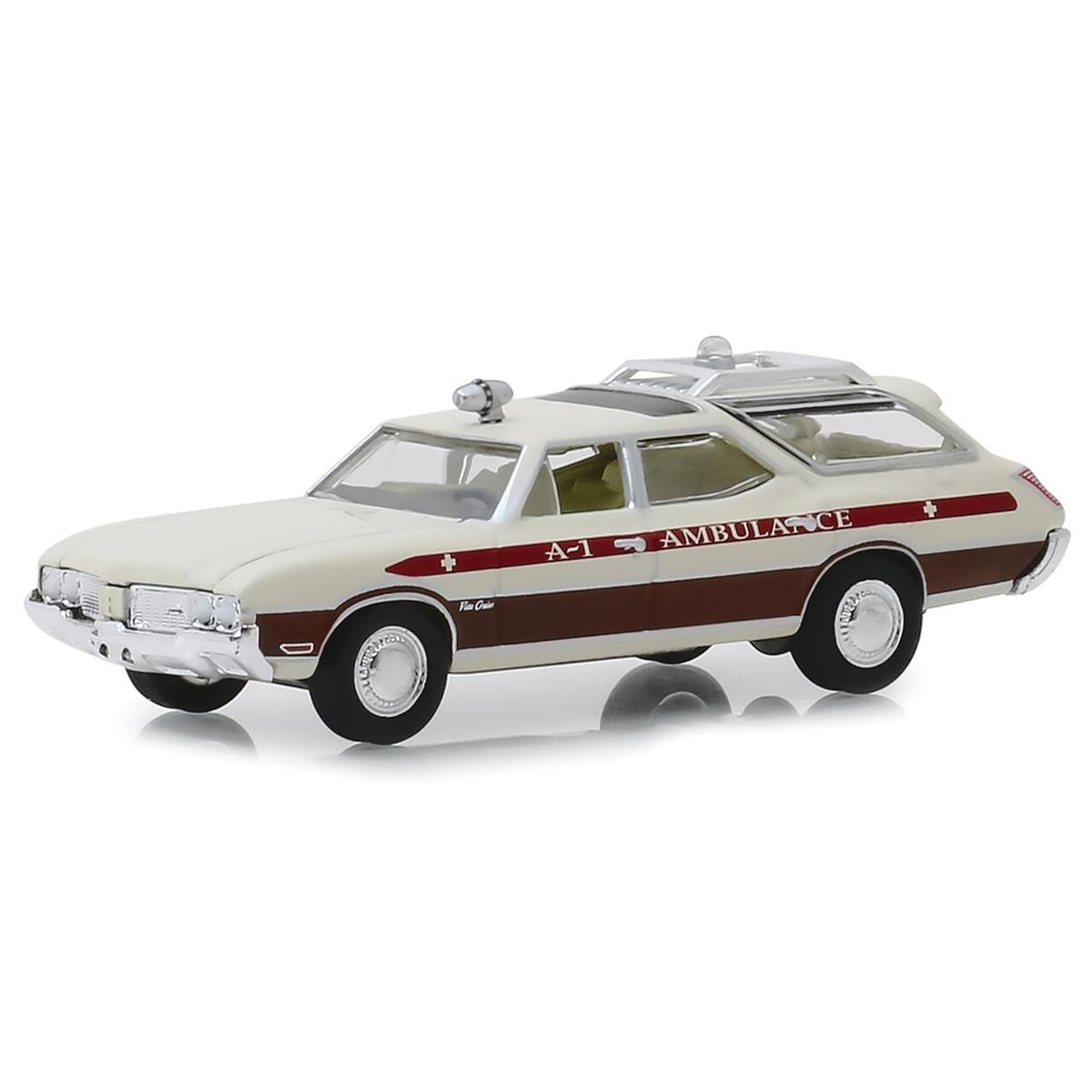 Greenlight 1970 Oldsmobile I[Y[r Vista Cruiser Ambulance 1/64 XP[ | _CLXgJ[ _CLXg Ԃ̂   RNV ~j`A _CJXg fJ[ ~jJ[ A Mtg v[g