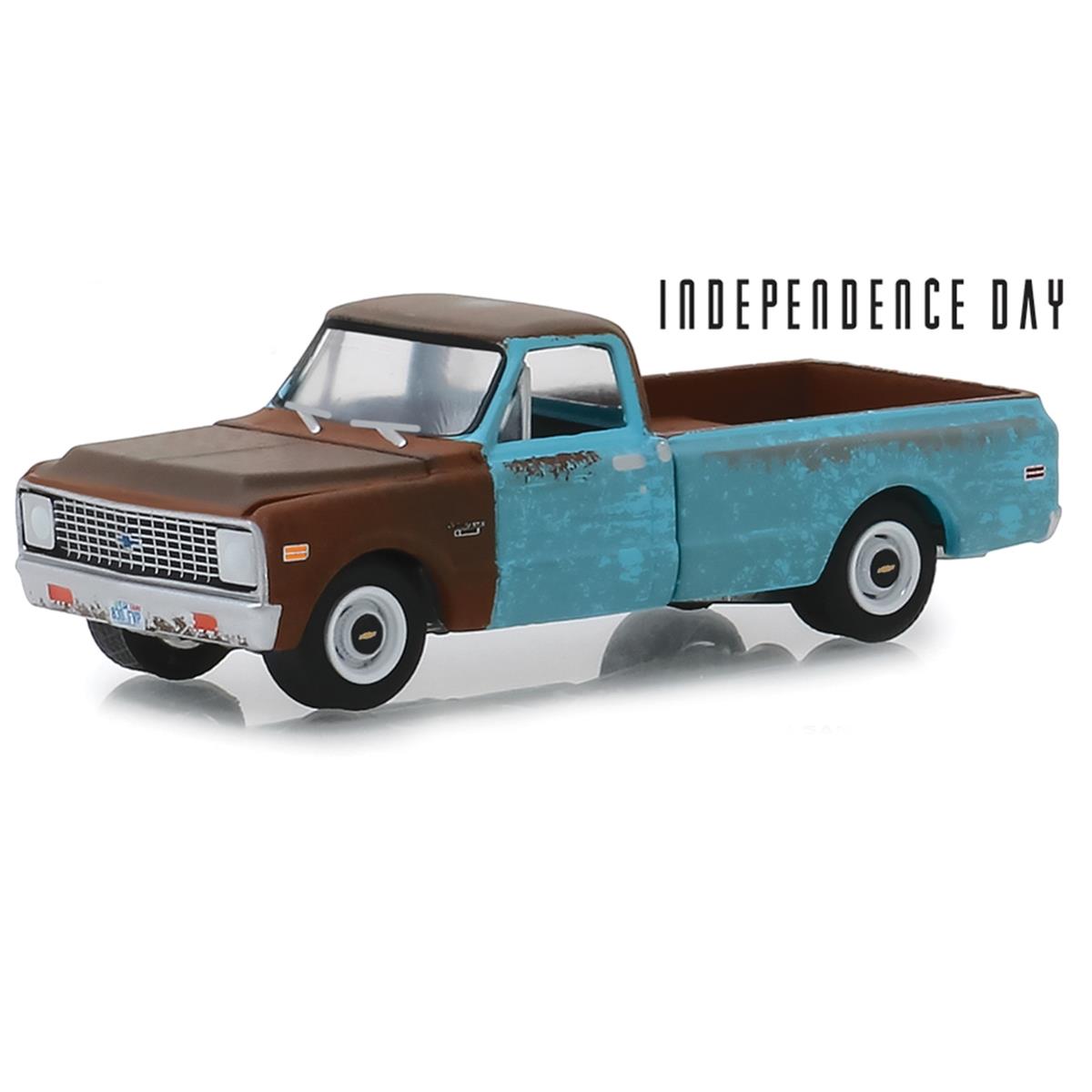 Greenlight Independence Day 1971 Chevrolet シボレー C10 1/64 スケール | ダイキャストカー ダイキャスト 車のおもちゃ 車 おもちゃ コレクション ミニチュア ダイカスト モデルカー ミニカー アメ車 ギフト プレゼント