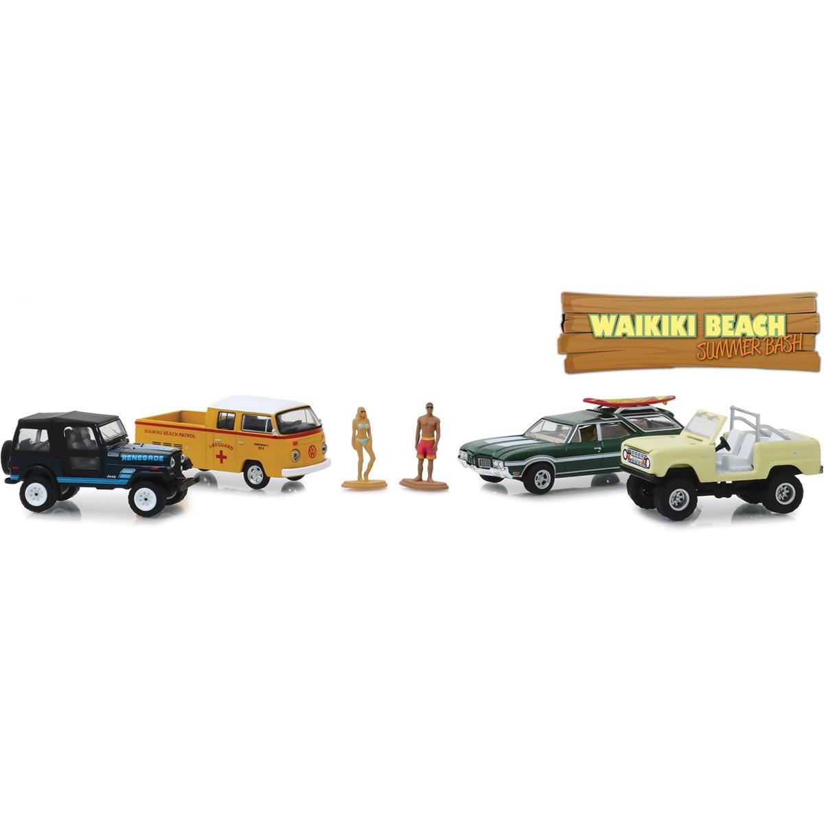 Greenlight Waikiki Beach Multi-Car Diorama 1/64 XP[ | _CLXgJ[ _CLXg Ԃ̂   RNV ~j`A _CJXg fJ[ ~jJ[ A Mtg v[g