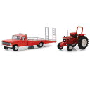 Greenlight 1969 フォード F350 Ramp Truck Unrestored 5610 Tractor 1/64 スケール | ダイキャストカ...