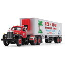 First Gear ファーストギア Mack マック B-61 Red Star Express Reefer Tractor Trailer 1/64 スケ...