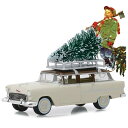 Greenlight Norman Rockwell 1955 シボレー TwoTen Townsman with Christmas Tree 1/64 スケ...