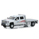 Greenlight 2018 Chevrolet V{[ Silverado 3500 Dually Flatbed - USA-1 1/64 XP[ | _CLXgJ[ _CLXg Ԃ̂   RNV ~j`A _CJXg fJ[ ~jJ[ A Mtg v[g