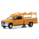 Greenlight 2018 Ram 3500 Dually Service Bed with Ladder Rack 1/64 スケール | ダイキャストカ...