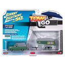 ジョニーライトニング 1955 フォード Panel w/Small Travel Trailer 1/64 スケール | ダイキャストカー ダイキャスト 車の...